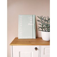 Personalisierbare Kunstmappe Mint Grün Zeichenmappe Oder Sammelmappe in A3 Karton - Mit Wunschtext Und Wunschmotiv von KleinstigkeitenDE