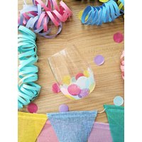 Windlicht Seidenpapier Tischdeko Geburtstagsdeko Kindergeburtstag Rosa Lila Pink Mint Gelb Blau von KleinstigkeitenDE