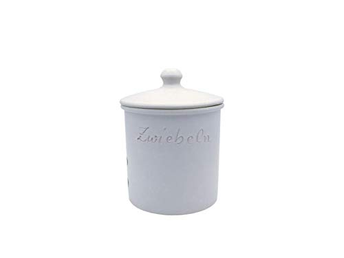 LISINA Keramik & Design - Keramik Zwiebeltopf M 12 x 16 cm (weiß) von Kleiraba Keramik