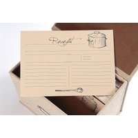 Rezeptkarten Stoffset 50 Stück von KleprlikDesign