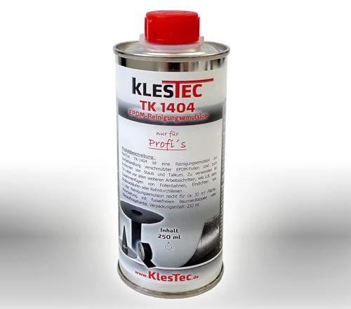 KlesTec TK-1404 Reinigungsemulsion 250 ml Entfetter Dachfolie Dach Folie EPDM Kautschuk von KlesTec