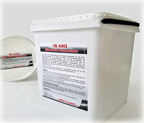KlesTec TK-4413 EPDM Kleber für Dachfolie Flächenkleber Wasserbasis Dach Folie Wasser (2,0 Liter) von KlesTec
