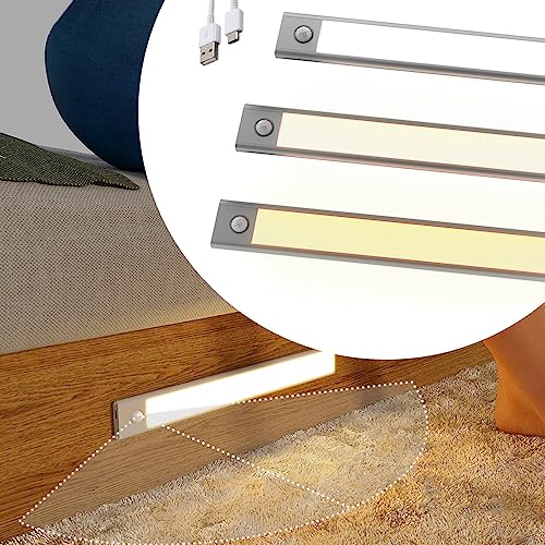 Kleverlicht Unterbau Leuchte - LED Magnetische Wiederaufladbare Bewegungssensor Lampe - Für Küche, Schrank, Schublade, Nachtlicht (30cm) von Kleverlicht