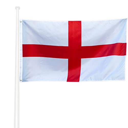 KliKIl England flagge 90x150cm - Englisch Flagge Fahnen Fanartikel Wetterfeste Englisch Nationalflagge mit Messingösen leuchtenden Farben und UV-beständig für den Außenbereich England von KliKil