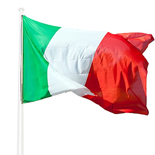 Klikil Italienische Flagge aus nautischem winddichtem Polyester -1 pcs -Flaggen Fahnen Fanartikel 90 x 150 cm Flagge von Italien mit Metall-Ösen von KliKil