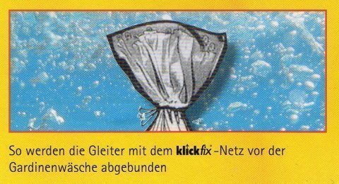 Klickfix Gardinengleiterwäschenetz von KlickFix