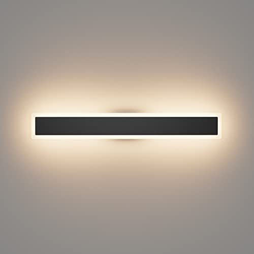 Klighten 20W Lange Wandleuchte Aussen LED 60CM Außenwandleuchten IP54 Warmweiß 3000K Außenlampe Schwarz Wandlampe für Garten Terrasse Garage Schlafzimmer Wohnzimmer, Schwarz Klighten 20W Lange Wandleuchte Aussen LED 60CM Außenwandleuchten IP54 Warmweiß 3000K Außenlampe Schwarz Wandlampe für Garten Terrasse Garage Schlafzimmer Wohnzimmer, Schwarz von Klighten