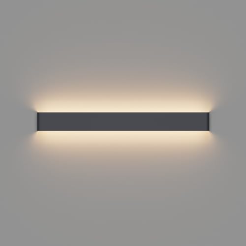 Klighten 30W Wandleuchte Innen LED 83CM Wandlampe Up Down Wandbeleuchtung Warmweiß 3000K für Schlafzimmer Wohnzimmer Flur Treppen (Anthrazit) von Klighten