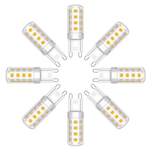 Klighten G9 LED Lampen Warmweiß 3000K, 3W Ersatz Für Halogenlampe G9 30W, AC 220~240V G9 LED Glühbirne, Kein Flackern 330LM, Nicht Dimmbar 8er Pack von Klighten