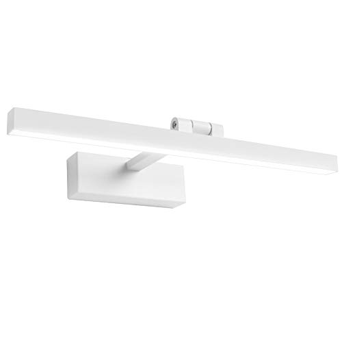 Klighten LED Spiegelleuchte 12W 180° Rotation Badleuchte für Wandbeleuchtung und Badzimmer, Schminklicht Wandleuchte Badlampe, 5500K Weißlicht von Klighten