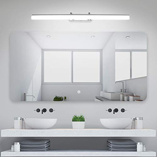 Klighten LED Spiegelleuchte 18W Einstellbare Halterung, LED Badleuchte für Badzimmer Spiegel, Schminktisch und Wandbeleuchtung, 5500K Weißlicht, 80CM /31.2IN von Klighten