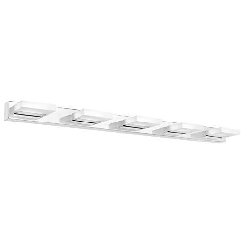 Klighten LED Spiegelleuchte 95CM 20W Spiegelschrank Spiegellampe 360° Einstellbar Badlampe für Badzimmer und Spiegelschrank Kaltweiß 6000K von Klighten