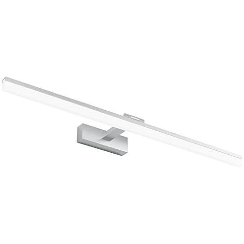 Klighten LED Spiegelleuchte Badezimmer 24W 1170LM Kaltes Weiß 6000K, 180° Rotation, IP44 Wasserdicht Spiegellampe Bad, Nicht Dimmbare Badleuchte Wandbeleuchtung 80CM (Silber) von Klighten