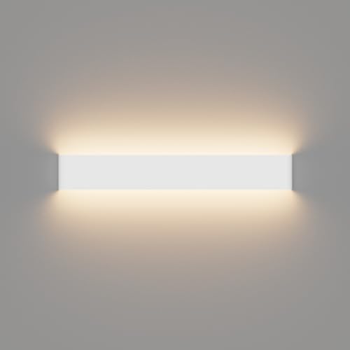 Klighten LED Wandleuchte Up & Down Wandlampe Innen Warmweiß 3000K Badlampe 20W für Wohnzimmer Schlafzimmer Treppenhaus Flur Wandbeleuchtung 61cm Weiß von Klighten