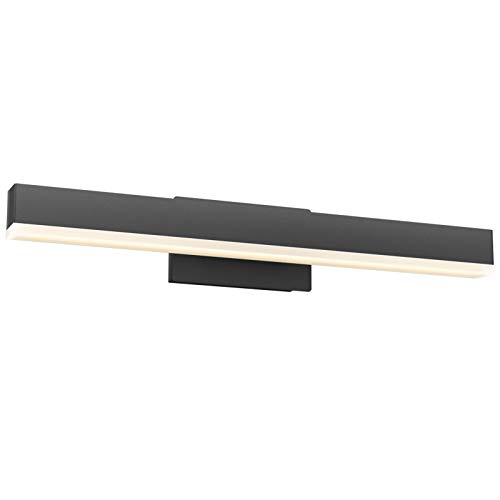 Klighten LED Wandleuchten 14W 40CM Schwarz Spiegelleuchte IP44 Wasserdichte Badlampe für Badzimmer und Wandbeleuchtung Warmweiß 3000K von Klighten