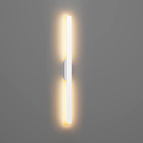 Klighten Lange Wandleuchte LED Aussen Innen 28W 1750LM, Außenwandleuchten Wasserdicht IP65 Aussenleuchte Wandlampe für Garten Terrasse Eingang Villa, 104cm, Warmweiß 3000K, Weiß Klighten Lange Wandleuchte LED Aussen Innen 28W 1750LM, Außenwandleuchten Wasserdicht IP65 Aussenleuchte Wandlampe für Garten Terrasse Eingang Villa, 104cm, Warmweiß 3000K, Weiß von Klighten