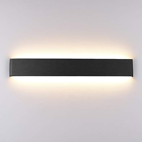 Klighten Wandleuchte Innen LED 60CM, 20W Modern Wandlampe Up Down Wandbeleuchtung Wandlicht für Schlafzimmer Wohnzimmer Flur Treppen, Warmweiß 3000K, Schwarz Klighten Wandleuchte Innen LED 60CM, 20W Modern Wandlampe Up Down Wandbeleuchtung Wandlicht für Schlafzimmer Wohnzimmer Flur Treppen, Warmweiß 3000K, Schwarz von Klighten