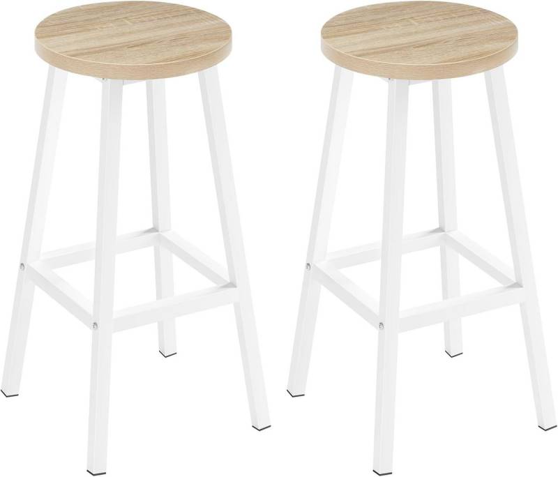 Klihome Barhocker (2 St), Barstühle mit Fußstütze, für Bar Kücheninsel Esszimmer von Klihome