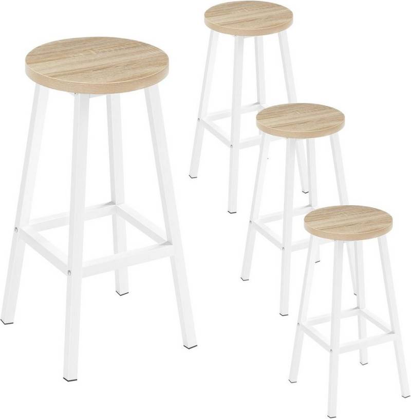 Klihome Barhocker (4 St), Barstühle mit Fußstütze, für Bar Kücheninsel Esszimmer von Klihome