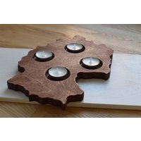 Advent Kerzenhalter Aus Holz in Form Eines Land Deutschland Vaterland Heimat Weihnachten Dekor Rustikal Teelicht Advent Kerzenhalter Aus Holz in Form Eines Land Deutschland Vaterland Heimat Weihnachten Dekor Rustikal Teelicht von KlikKlakBlocks