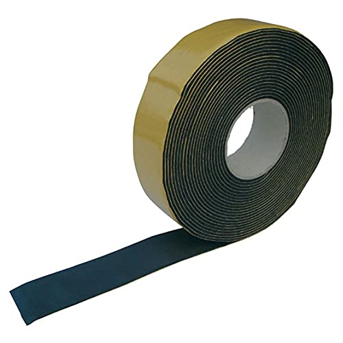 Isolierband Gewebeverstärkt und selbstklebend aus Neopren, schwarz, 10 m lang, 50mm breit, 3mm dick, UVA-Beständig für Kältemittelleitung Kupferrohre Isolierband Gewebeverstärkt und selbstklebend aus Neopren, schwarz, 10 m lang, 50mm breit, 3mm dick, UVA-Beständig für Kältemittelleitung Kupferrohre von Saukalt Klimatechnik
