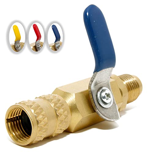 Saukalt Klimatechnik Kugelventil Split-Klimaanlagen-Ventil R410a / R32 5/16" SAE-m 5/16" SAE-f, Metall, Messing, blau, rot, gelb Saukalt Klimatechnik Kugelventil Split-Klimaanlagen-Ventil R410a / R32 5/16" SAE-m 5/16" SAE-f, Metall, Messing, blau, rot, gelb von Saukalt Klimatechnik