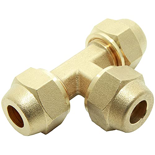 Klimaanlage Split T-Verbindungsnippel Set 3/8 Zoll inkl. Muttern Messing f. Kupferrohr Klimaanlage Split T-Verbindungsnippel Set 3/8 Zoll inkl. Muttern Messing f. Kupferrohr von Saukalt Klimatechnik