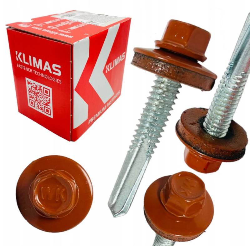 Klimas Blechschraube WSS Selbstbohrschraube Metall in verschiedenen RAL Farben Klimas Blechschraube WSS Selbstbohrschraube Metall in verschiedenen RAL Farben von Klimas