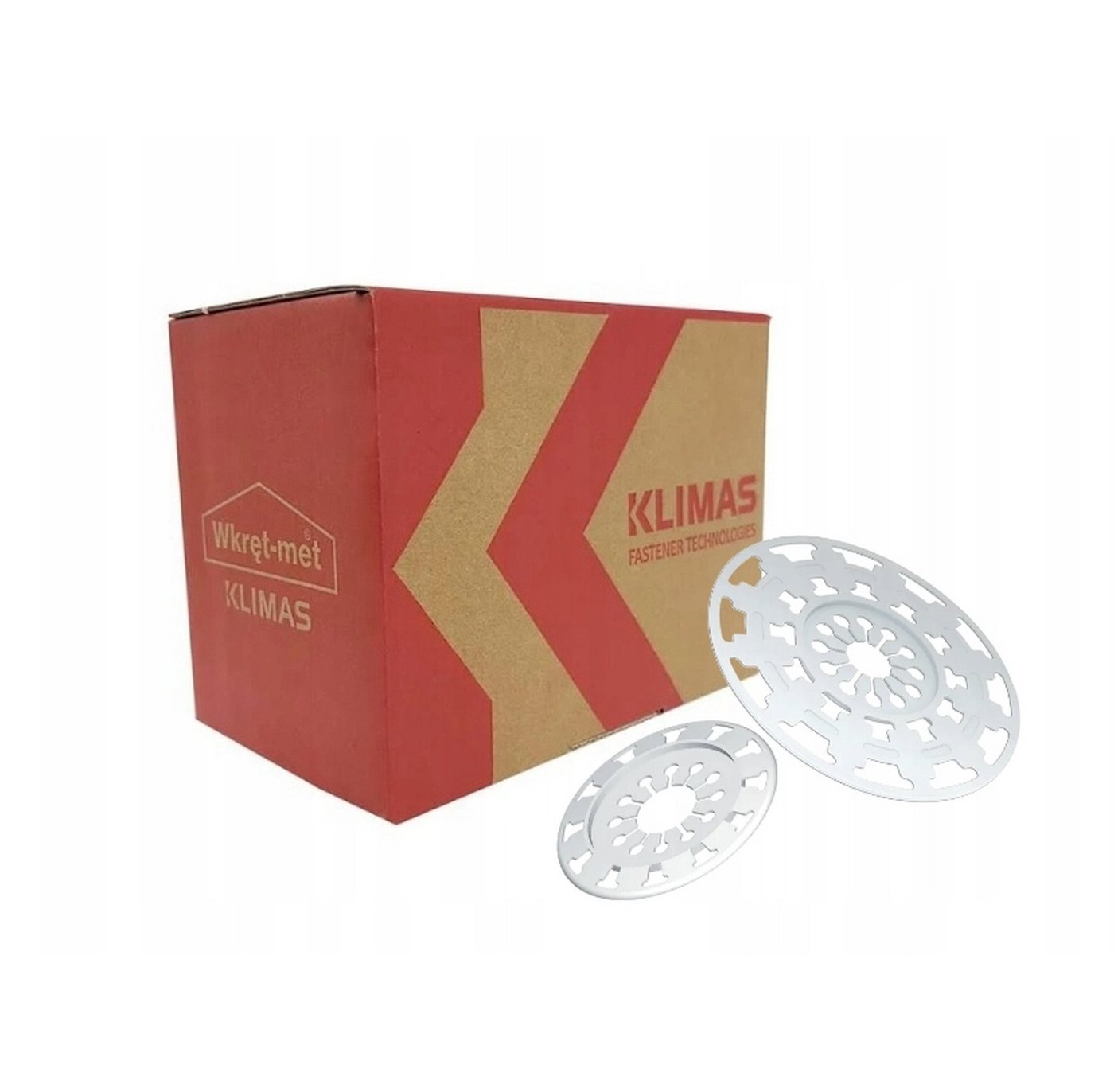 Klimas Dämmstoffdübel TDX-90 Dämmstoffscheibe Dämmstofteller Dübteller 90 mm 100 Stk., (100-tlg) von Klimas