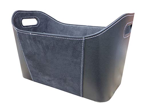 TERMATECH | Holzkorb Lederimitat | 500×300×300 mm | Schwarz TERMATECH | Holzkorb Lederimitat | 500×300×300 mm | Schwarz von TermaTech