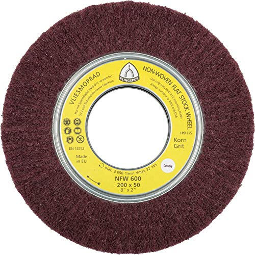 Klingpsor 258900 NFW 600, Nylon-eingenetzter Mop marron, 165X50, medio, 3 Stück von KLINGSPOR