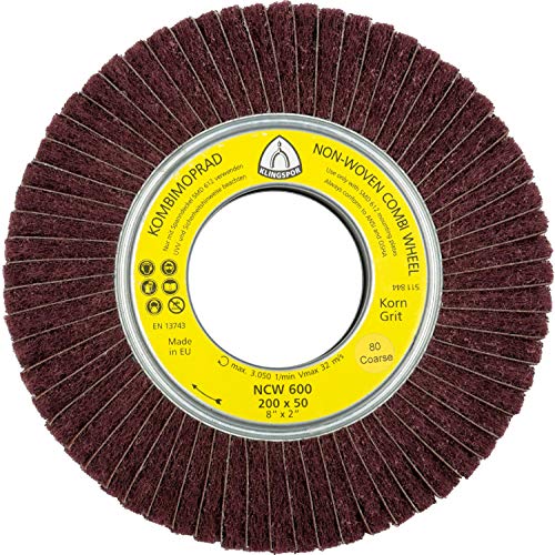 Klingpsor 258915 NCW 600, Schleifmop MARRON, 200X50, 180, 2 Stück von KLINGSPOR