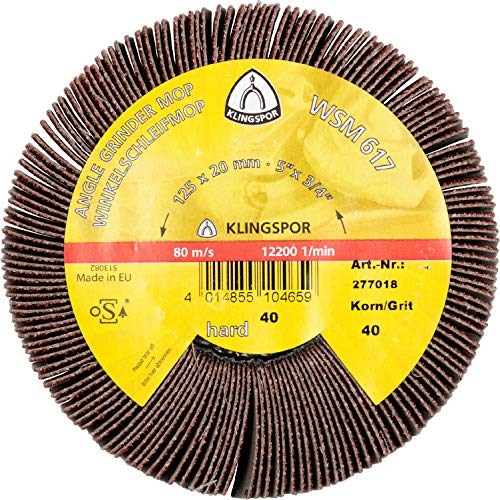 Klingpsor 277018 WSM 617, Winkelschleifer mop, 125X20, 80, 2 Stück Klingpsor 277018 WSM 617, Winkelschleifer mop, 125X20, 80, 2 Stück von KLINGSPOR