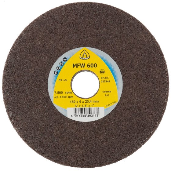 KLINGSPOR - UNITIZED WHEEL 600 Kompaktscheibe, 150 x 6 x 25,4mm Coarse SiC, 5 Stück von Klingspor