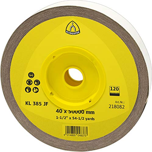 Klingspor 278790 - KL 385 JF Schleifrollen mit Gewebeunterlage, braun, 115X5000, Verpackungseinheit 1 - Korn 80 Klingspor 278790 - KL 385 JF Schleifrollen mit Gewebeunterlage, braun, 115X5000, Verpackungseinheit 1 - Korn 80 von KLINGSPOR