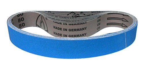 Klingspor Schleifband CS411X Zirkonkorund – 40 x 620 mm – Körnung P120 – 10 Stück – für Metall Edelstahl INOX, Hartholz – hochreißfeste Gewebeunterlage – Profi-Schleifbänder für Rohrbandschleifer von KLINGSPOR
