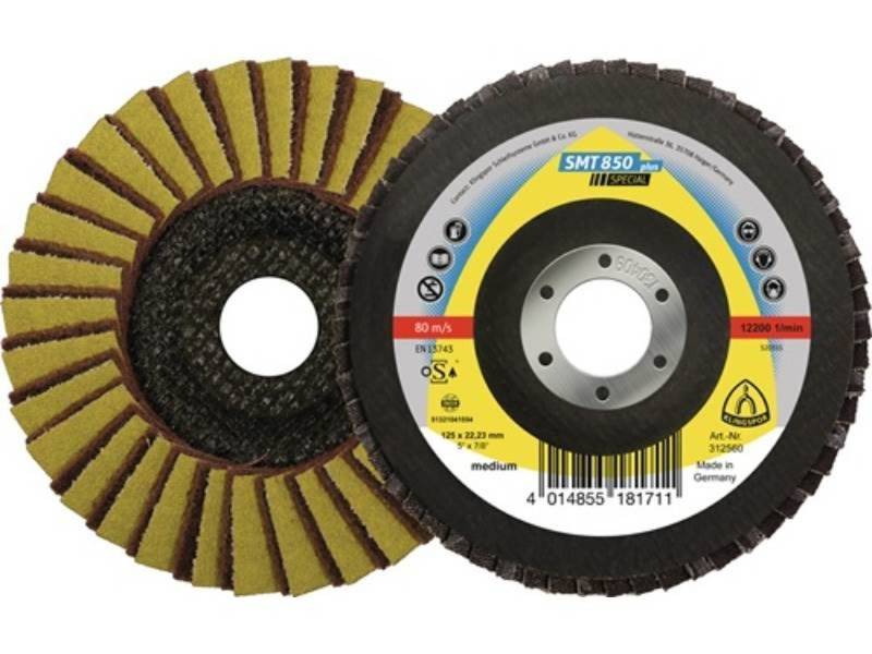 Klingspor Fächerscheibe 5er Pack KLINGSPOR 312561 Fächerscheibe SMT 850 Kombi D. 125 mm Körn von Klingspor