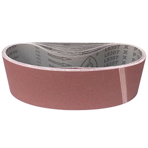 Klingspor Schleifband LS307X – 100 x 860 mm – Körnung P120 – 10 Stück – für Holz & Metall – reißfeste halbflexible Gewebeunterlage – Profi-Schleifbänder für Handbandschleifer Klingspor Schleifband LS307X – 100 x 860 mm – Körnung P120 – 10 Stück – für Holz & Metall – reißfeste halbflexible Gewebeunterlage – Profi-Schleifbänder für Handbandschleifer von KLINGSPOR