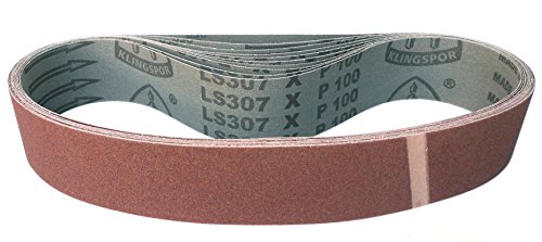 Klingspor LS 307 X Schleifband | 50 x 800 mm | 10 Stück | Körnung: 120 von KLINGSPOR