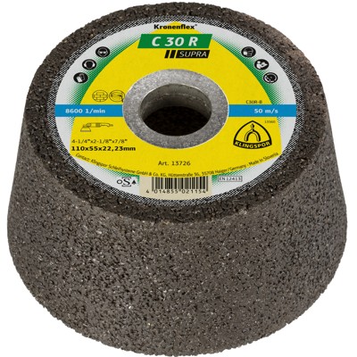 Schleiftopf C 30 R, 110 x 55 x 22,23mm gekröpft, 1 Stück von Klingspor