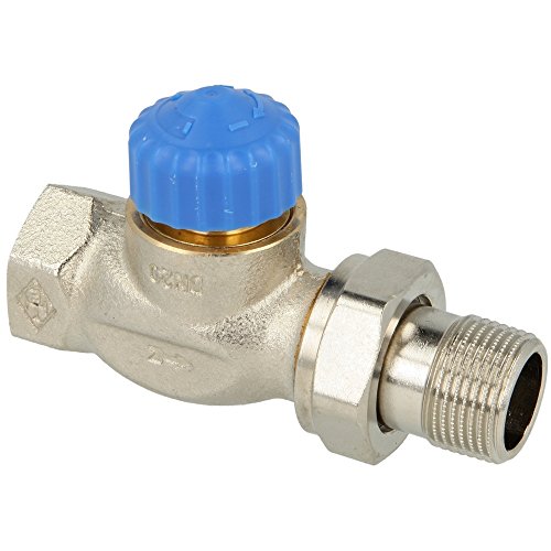 Heimeier Thermostat-Ventilunterteil 1/2" Durchgang vernickelt 2242-02.000 von Klint