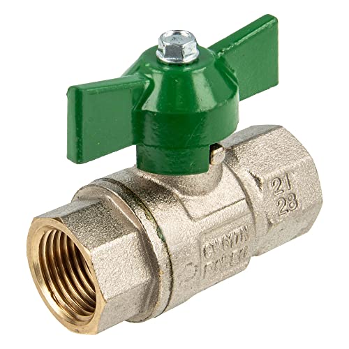 Klint Trinkwasser-Kugelhahn Typ 379, Messing, Nickelmessing, Kugelhahn, Armatur, Grün, 1/2" x 75 mm, DN 15, DIN EN-13828, CW 617-M, 25-50 bar, Horizontal/Vertikal, WRAS, 2x Innengewinde Klint Trinkwasser-Kugelhahn Typ 379, Messing, Nickelmessing, Kugelhahn, Armatur, Grün, 1/2" x 75 mm, DN 15, DIN EN-13828, CW 617-M, 25-50 bar, Horizontal/Vertikal, WRAS, 2x Innengewinde von Klint