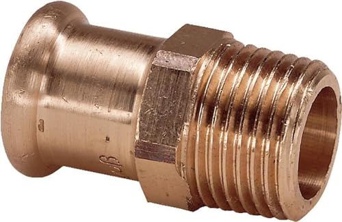 Pressfitting Kupfer Übergangsstück 42 mm x 1 1/2" AG Kontur M von Klint