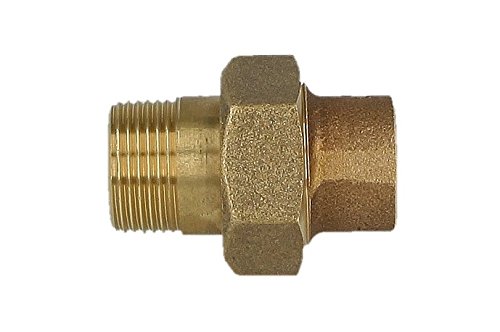 Rotguss - Lötfitting - Verschraubung 22 mm x 3/4" i/AG - konisch dichtend von Klint