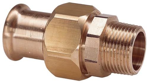 Rotguss - Pressfitting - Verschraubung 54 mm x 2" i/AG (Kontur M) von Klint