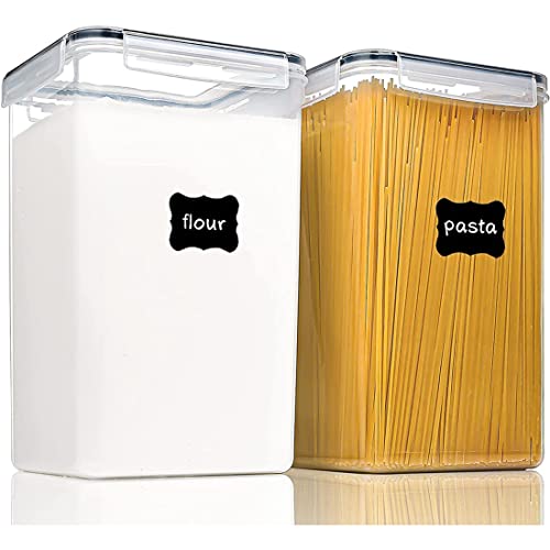 Kliplinc 2 StüCke GroßE Vorrats BehäLter für Lebensmittel mit Luftdichten Deckeln, 6,5 L, für Mehl, Zucker, Backen ZubehöR und Trockene Lebensmittel Aufbewahrung Kliplinc 2 StüCke GroßE Vorrats BehäLter für Lebensmittel mit Luftdichten Deckeln, 6,5 L, für Mehl, Zucker, Backen ZubehöR und Trockene Lebensmittel Aufbewahrung von Kliplinc