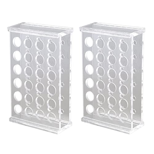 Kliplinc 2pcs 1.5Ml Centrifuge Tubes 11mm Dia Test Tube Plastic Rack Stand 24 Holes von Kliplinc