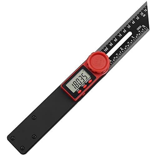 Kliplinc Digitales Winkellineal, Digitales Winkelmessger?t, T-Typ, Neigungsmesser und Winkelmesser, 180 Mm/360¡ã-LCD-Display f¨¹r Holzbearbeitung, Metallbearbeitung, Konstruktion von Kliplinc