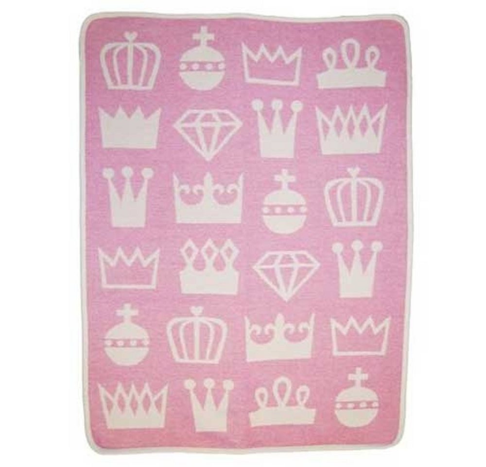 Babydecke Royal Babydecke rosa 70x90 cm Kuscheldecke, Klippan Yllefabrik von Klippan Yllefabrik