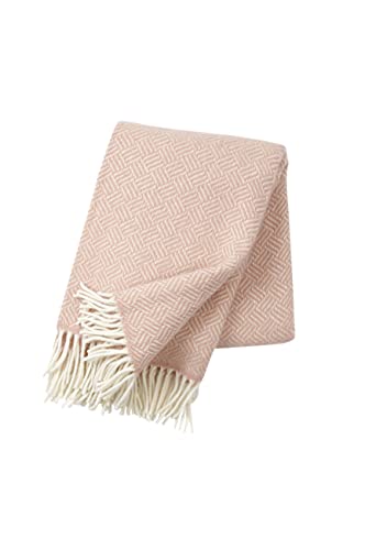 KLIPPAN Creme-rosa Wolldecke aus 100% Lambswool, 130x200cm KLIPPAN Creme-rosa Wolldecke aus 100% Lambswool, 130x200cm von Klippan